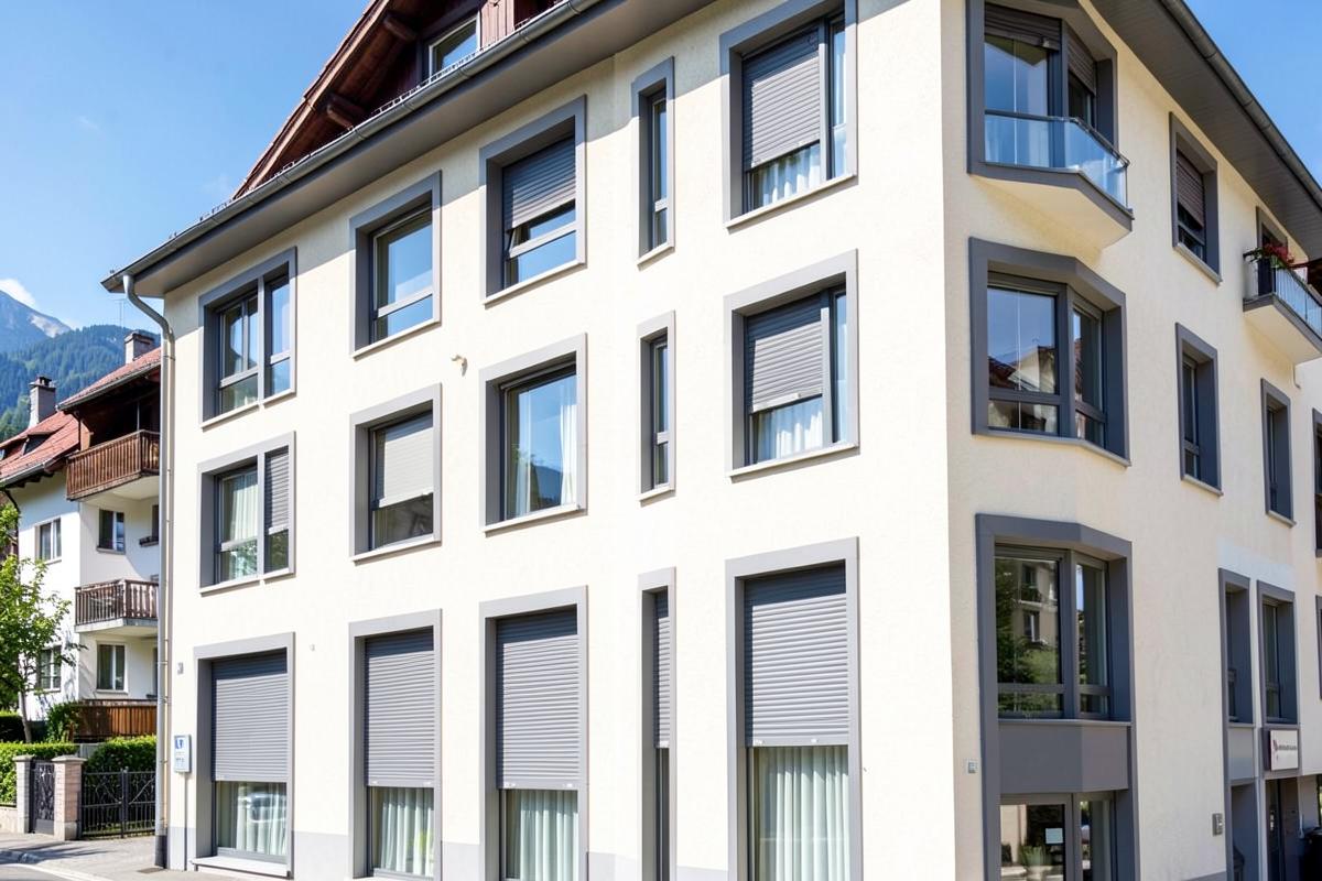 Mehrfamilienhaus, 32 Fenster in Muttenz nach der Fenstersanierung