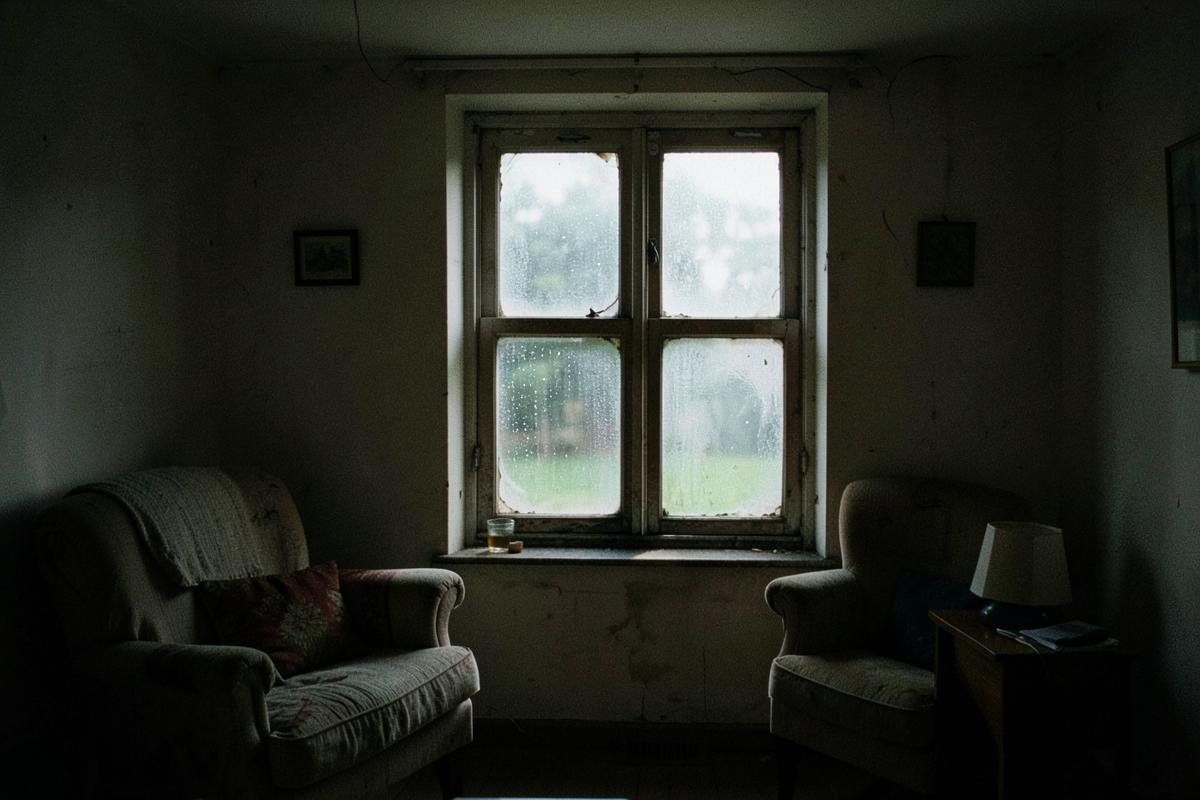 Wohnung, Wohnbereich in Liestal vor der Fenstersanierung